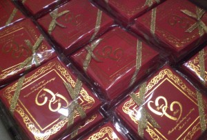 オリジナルメモ帳　Vタイプ　レッド