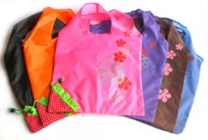 イチゴのエコバッグ