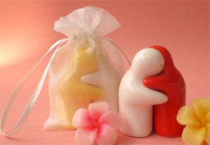 ラブラブ塩コショウのラッピング　シフォンバッグ