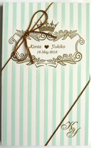 オリジナルメモ帳　出来上がり商品の写真